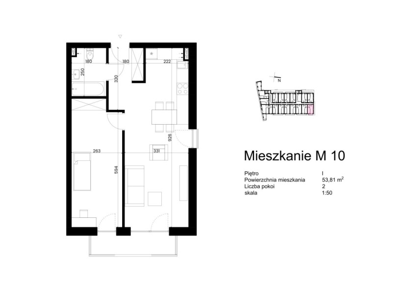 Plan Mieszkanie M 10